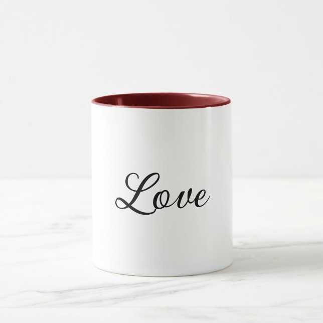 Personalisierte Liebe Tasse (Zentrum)
