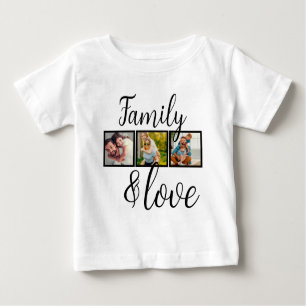 Personalisierte Liebe- und Familiensammlung Baby T-shirt