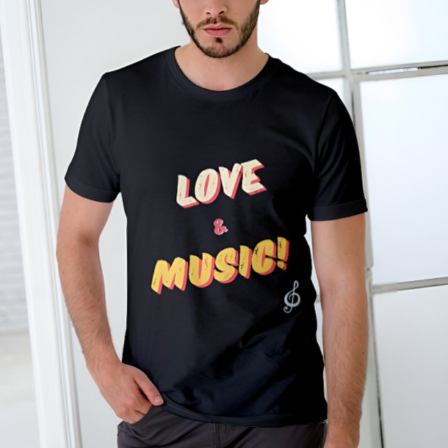 Personalisierte Liebe und Musik! T-Shirt 🎼 (Von Creator hochgeladen)