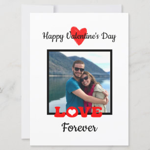 Personalisierte Liebe Valentinstag Fotokarte Karte