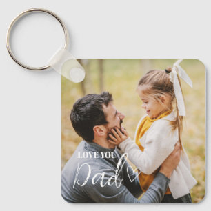 Personalisierte Liebe Vater Foto Schlüsselanhänger