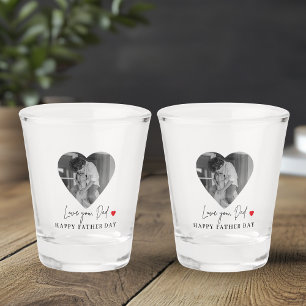 Personalisierte Liebe Vater Foto   Vathers Day Gif Schnapsglas