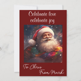 Personalisierte Liebe Weihnachtskarte Feiertagskarte