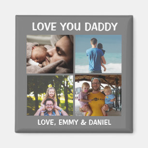 Personalisierte Liebe You Daddy Foto Magnet