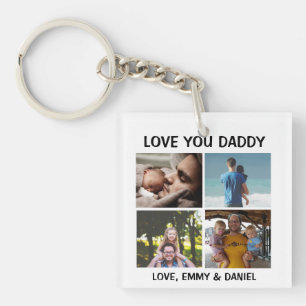 Personalisierte Liebe You Daddy Foto Schlüsselanhänger