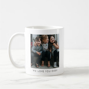 Personalisierte Liebes GIGI Oma Foto Einfach Kaffeetasse