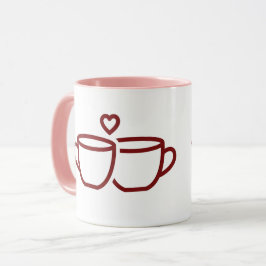 Personalisierte Liebesbrüh-Tasse für Paare Tasse