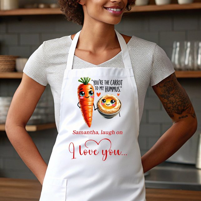 Personalisierte Liebesgeschenkschürze Cartoon-Esse Schürze (Personalized Love Gift Apron Cartoon Food Quotes)
