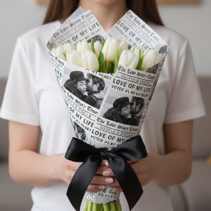 Personalisierte Liebesgeschichte Foto    Geschenkpapier