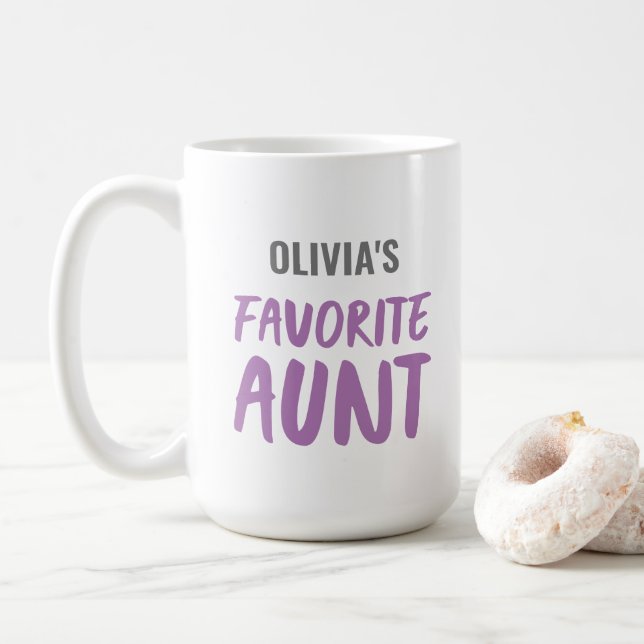 Personalisierte Lieblingsjagd Kaffeetasse (Mit Donut)