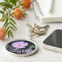 Personalisierte Lila Blume Naturfotografie