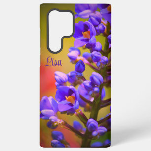 Personalisierte Lila Blume Samsung Case Galaxy Hülle
