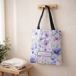 Personalisierte lila Blumenname