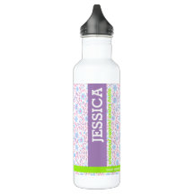 Personalisierte Lila Blutzellen Name und Monogramm