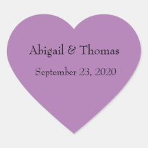 Personalisierte Lila Herzklammern