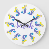 Personalisierte Lila Meerjungfrau Girl Schlafzimme