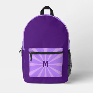 Personalisierte lila optische Täuschung modern Bedruckter Rucksack