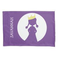 Personalisierte Lila Princess Silhouette Girls