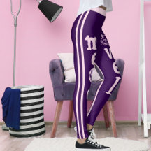 Personalisierte, Lila rosa Streifen Hauskatze