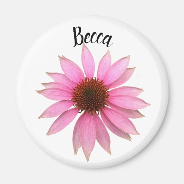 Personalisierte Lila Schutzkappe Magnet (Vorne)