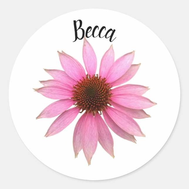 Personalisierte Lila Schutzkappe Runder Aufkleber (Vorderseite)