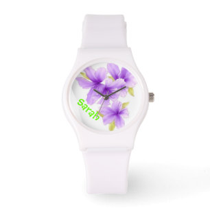 Personalisierte Lila Violetten Armbanduhr