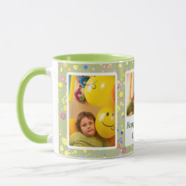 Personalisierte Limone Creme Confetti Custom Fotos Tasse