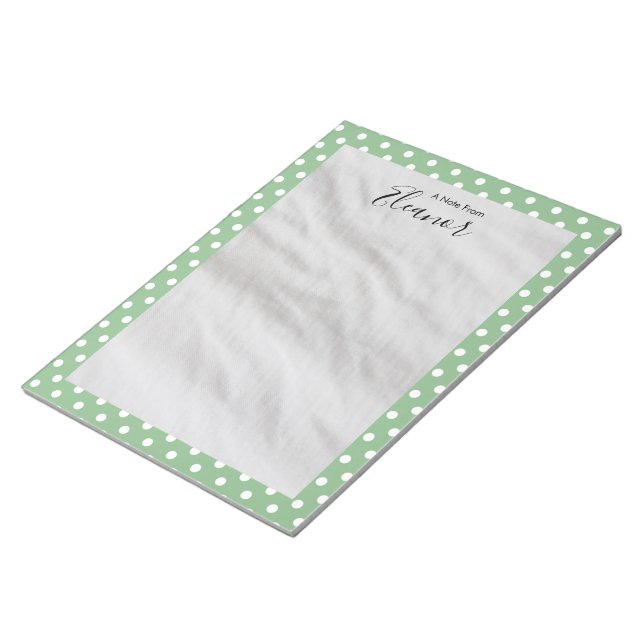 Personalisierte Linde Notizblock (angewinkelt)