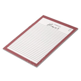 Personalisierte Linde Notizblock