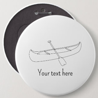 Personalisierte Linienkunst-Kanu-Button Button