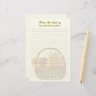 Personalisierte Linse für pflanzliche Körbe Briefpapier