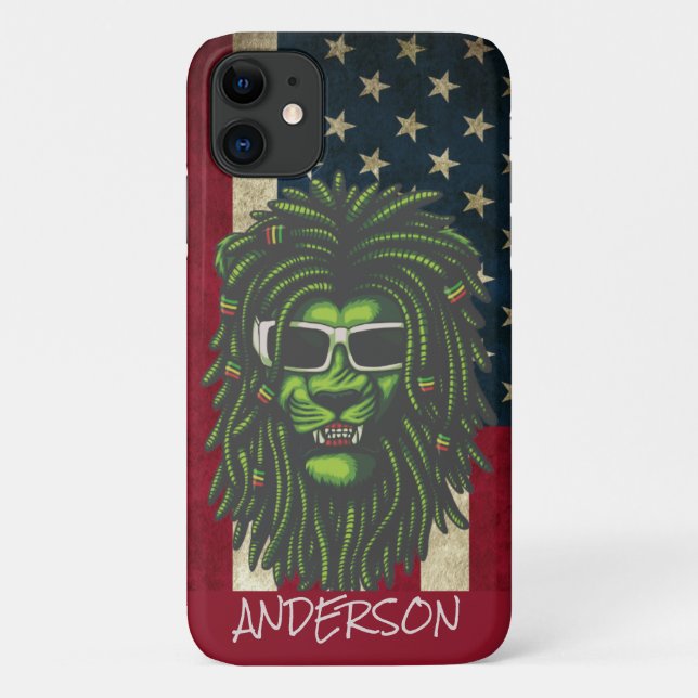 Personalisierte Lion Case-Mate iPhone Hülle (Rückseite)