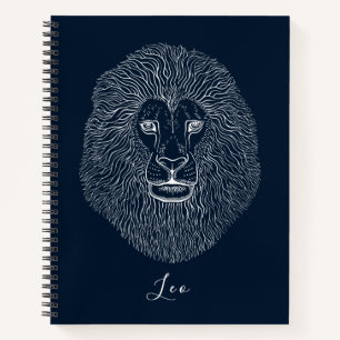 Personalisierte Lion Head Graphics Notizbuch