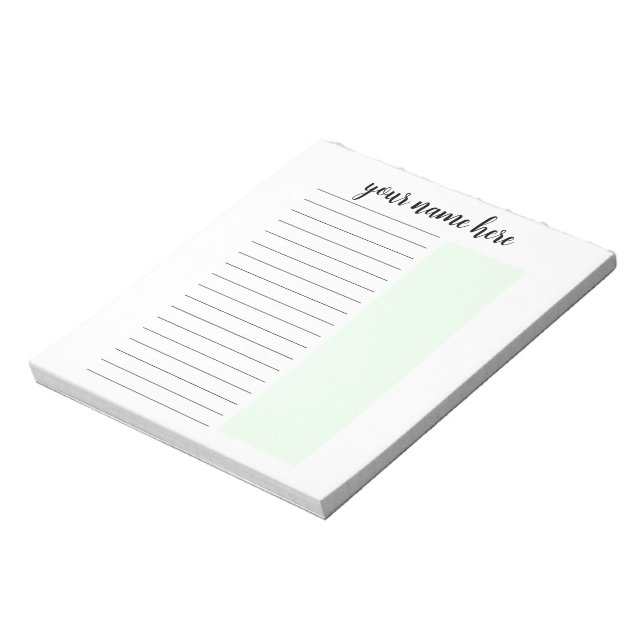 Personalisierte Liste von Notepad ausführen Notizblock (Rotiert)