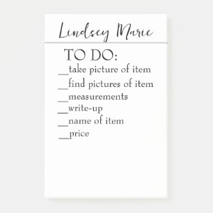 PERSONALISIERTE LISTENZEIGEN POST-IT KLEBEZETTEL