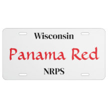 Personalisierte Lizenzplatte