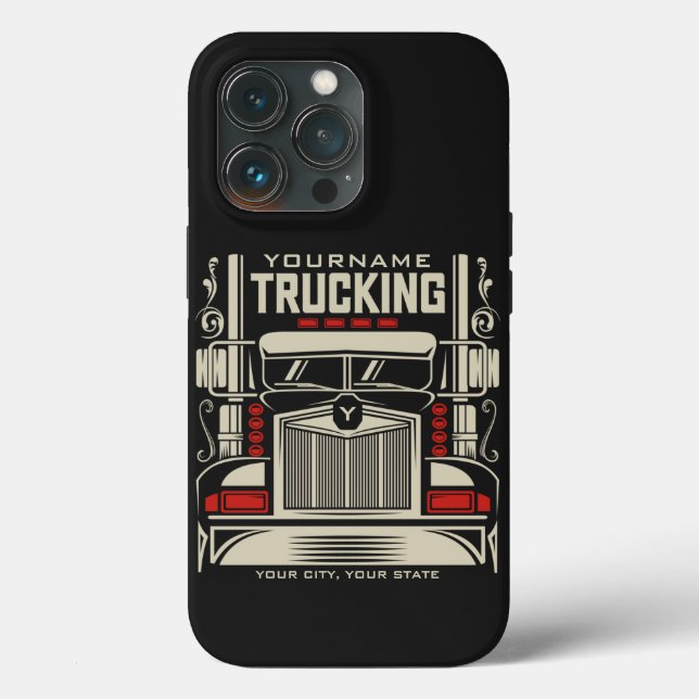 Personalisierte LKWing 18 Rad BIG RIG LKW Case-Mate iPhone Hülle (Rückseite)