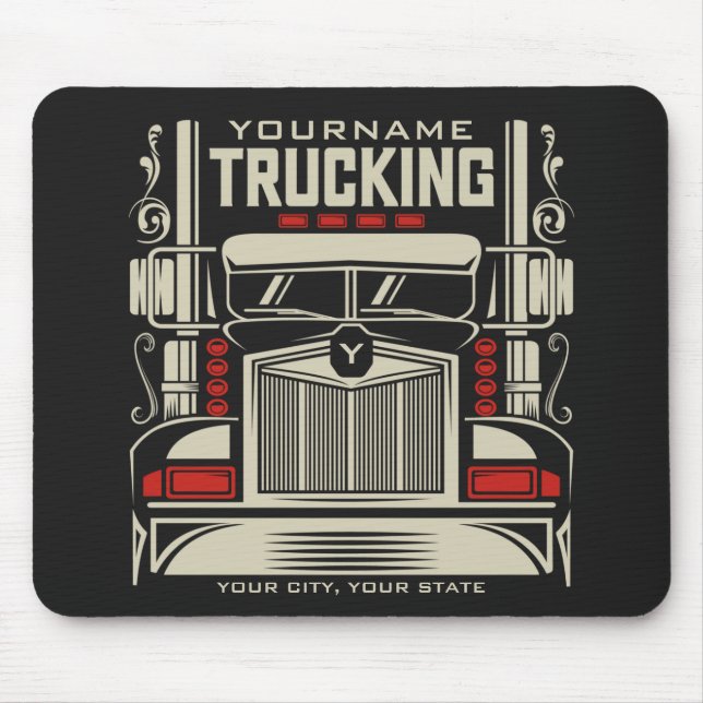 Personalisierte LKWing 18 Rad BIG RIG LKW Mousepad (Vorne)
