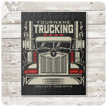 Personalisierte LKWing 18 Rad BIG RIG LKW Puzzle<br><div class="desc">Personalisiert Achtzehn Roller Trucker Big Rig Semi Truck Trucking Company Design - Mit Ihrem Namen und individuellem Text!</div>