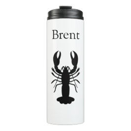 Personalisierte LOBSTER-Reiseroute Thermosbecher
