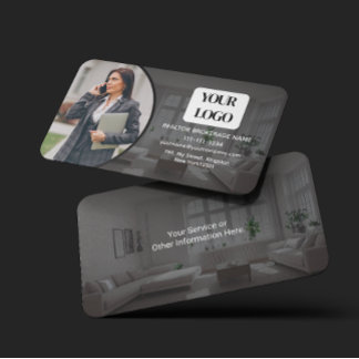 Personalisierte Logo-Makler-Broker-Immobilienagent Visitenkarte