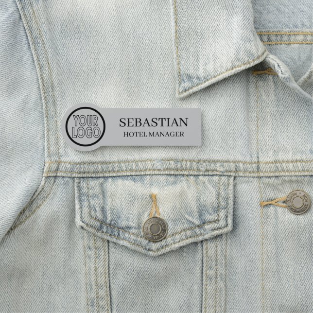 Personalisierte Logodetails für Mitarbeiter/Mitarb Namensschild (Beispiel)