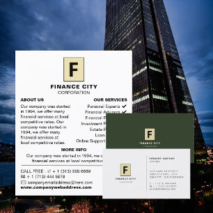 Personalisierte Logos, Berufliches Business & Fina Visitenkarte