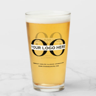 Personalisierte Logos und Bierbrillen Glas