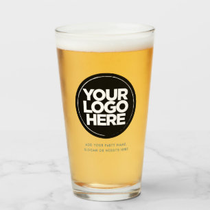 Personalisierte Logos und Bierbrillen Glas
