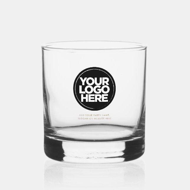 Personalisierte Logos und Text-Whiskey-Gläser Whiskyglas (Vorderseite)
