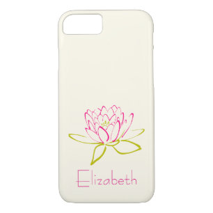 Personalisierte Lotus Blume/Wasserlilie iPhone 8/7 Hülle