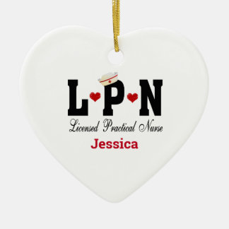 Personalisierte LPN Keramik Weihnachten Ornament