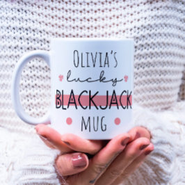 Personalisierte Lucky Blackjack-Tasse Kaffeetasse