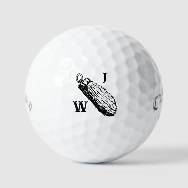 Personalisierte Lucky Rabbit's Foot Golf Balls Golfball (Vorderseite)